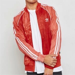 Adidas x Pharrell Williams Hu Holi Superstar Track Jacket Human Race size S Red